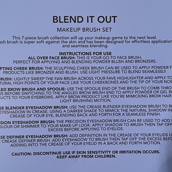 Blending Make Up Brushes. (2 sets / 7 brushes in a set) (NEW) (h/x) - Picture 12 of 13